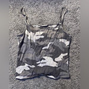 Grey camo tank top
